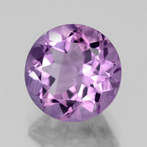 Amatista violeta natural de 2,64 ct, corte redondo, VVS-VS
