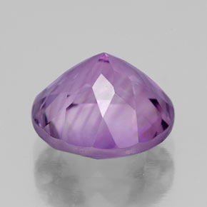 Amatista violeta natural de 2,64 ct, corte redondo, VVS-VS