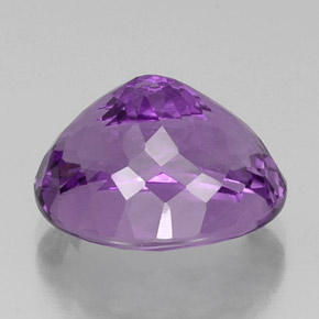 Amatista violeta natural de 9,66 ct, corte óvalo, VS