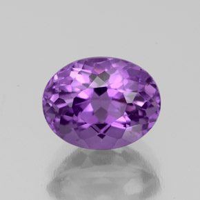 Amatista Violeta natural de 2.31 ct, Corte Óvalo, VS