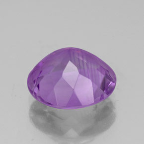 Amatista violeta natural de 2,90 ct, corte redondo, VVS-VS