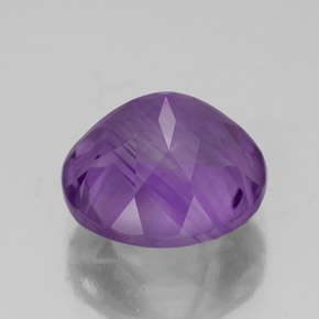Amatista violeta natural de 3,69 ct, corte redondo, VVS-VS