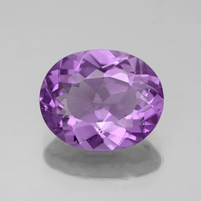 Amatista Violeta natural de 2.86 ct, Corte Óvalo, VS