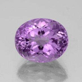 Amatista violeta natural de 3,95 ct, corte óvalo, VS
