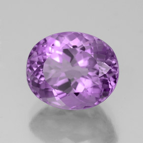 Amatista violeta natural de 3,95 ct, corte óvalo, VS