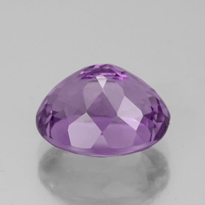 Amatista violeta natural de 3,95 ct, corte óvalo, VS