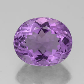 Amatista violeta natural de 4,76 ct, corte óvalo, VS