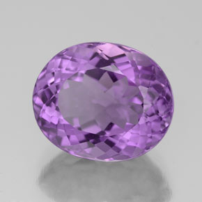 Amatista violeta natural de 4,76 ct, corte óvalo, VS