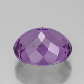 Amatista violeta natural de 4,76 ct, corte óvalo, VS