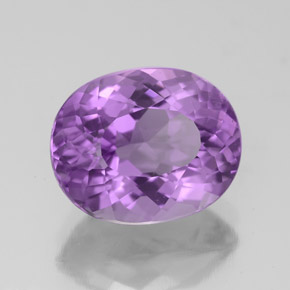 Amatista violeta natural de 3,95 ct, corte óvalo, VVS