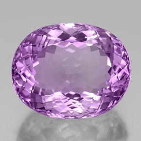 Amatista violeta natural de 39,35 ct, corte óvalo, VVS