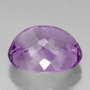 Amatista violeta natural de 39,35 ct, corte óvalo, VVS
