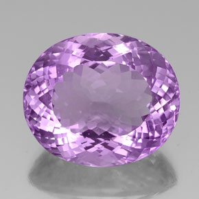 Amatista violeta natural de 30,59 ct, corte óvalo, VVS