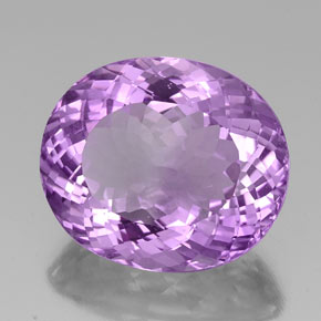 Amatista violeta natural de 30,59 ct, corte óvalo, VVS