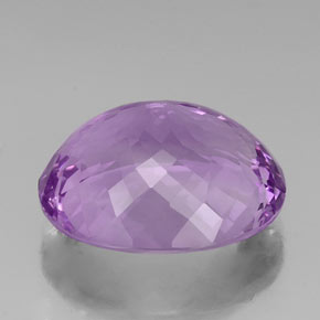 Amatista violeta natural de 30,59 ct, corte óvalo, VVS