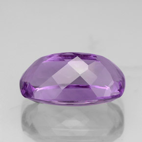 Amatista violeta natural de 4,55 ct, corte cojín, VVS