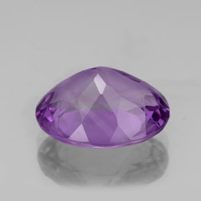 Amatista violeta natural de 3,96 ct, corte óvalo, VS