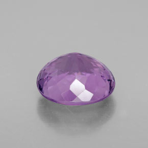 Amatista violeta natural de 3,31 ct, corte redondo, VVS