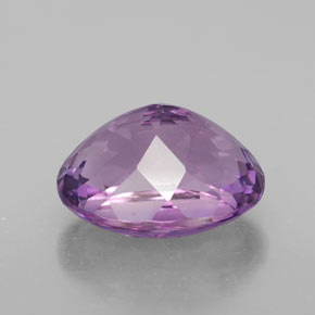 Amatista violeta natural de 4,76 ct, corte óvalo, VVS