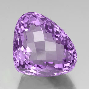Amatista violeta natural de 36,79 ct, en forma de pera, VS