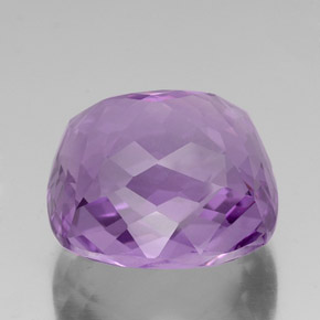 Amatista violeta natural de 39,70 ct, corte cojín, VVS