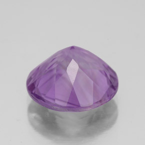 Amatista violeta natural de 4,19 ct, corte redondo, VS