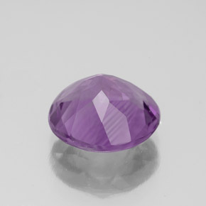 Amatista violeta natural de 2,91 ct, corte redondo, VVS-VS
