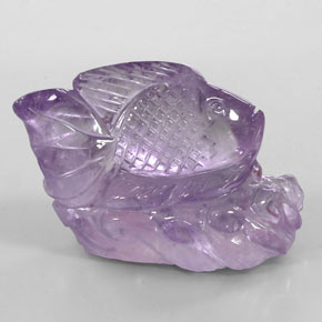 Amatista violeta natural de 112,80 ct, transparente, transparente / translúcido