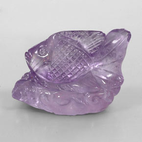 Amatista violeta natural de 112,80 ct, transparente, transparente / translúcido