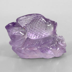 Amatista violeta natural de 112,80 ct, transparente, transparente / translúcido