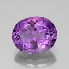 Amatista violeta natural de 4,50 ct, corte óvalo, VVS