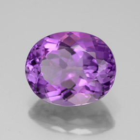 Amatista violeta natural de 4,50 ct, corte óvalo, VVS