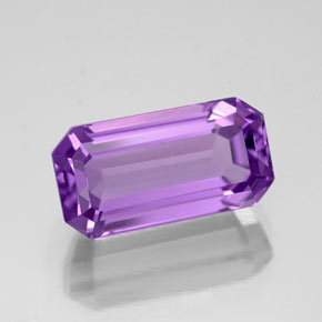 Amatista violeta natural de 5,27 ct, corte esmeralda, VVS-VS