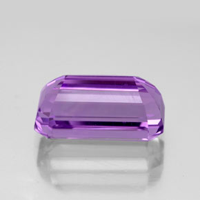 Amatista violeta natural de 5,27 ct, corte esmeralda, VVS-VS