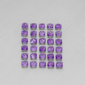 Gemas de amatista violeta natural de  ct, cuadrado, VS