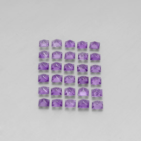 Gemas de amatista violeta natural de  ct, cuadrado, VS
