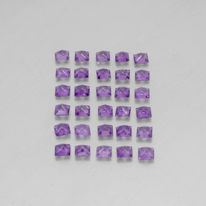 Gemas de amatista violeta natural de  ct, cuadrado, VS