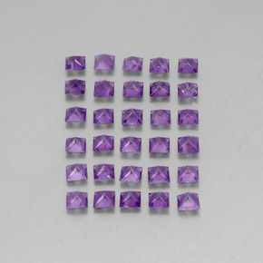 Gemas de amatista violeta natural de  ct, cuadrado, VS