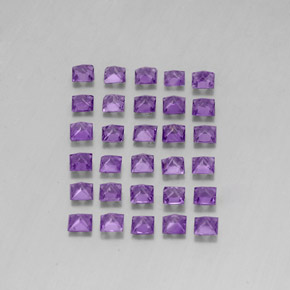 Gemas de amatista violeta natural de  ct, cuadrado, VS