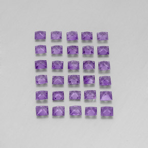 Gemas de amatista violeta natural de  ct, cuadrado, VS