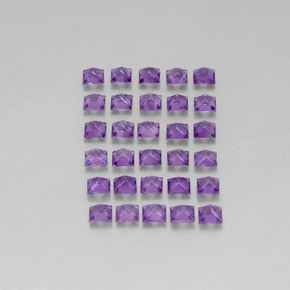 Gemas de amatista violeta natural de  ct, cuadrado, VS