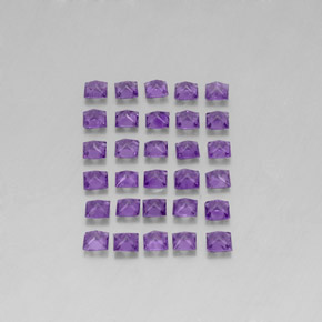 Gemas de amatista violeta natural de  ct, cuadrado, VS