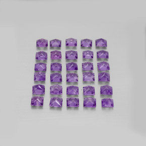 Gemas de amatista violeta natural de  ct, cuadrado, VS