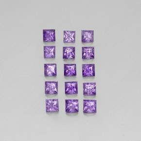 Gemas de amatista violeta natural de  ct, cuadrado, VS
