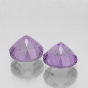 Gemas de amatista violeta natural de  ct, corte redondo, VVS-VS