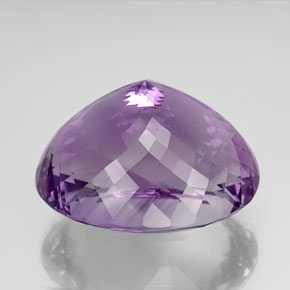 Amatista violeta natural de 124,50 ct, corte óvalo, VVS-VS