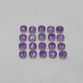 Gemas de Amatista Violeta natural de  ct, Corte Redondo, VS