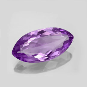 Amatista violeta natural de 7,64 ct, marquesa, VVS