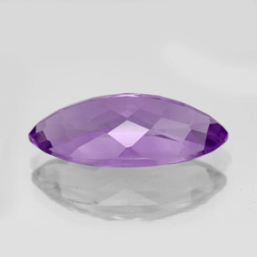 Amatista violeta natural de 7,64 ct, marquesa, VVS