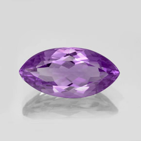 Amatista violeta natural de 7,99 ct, marquesa, VS